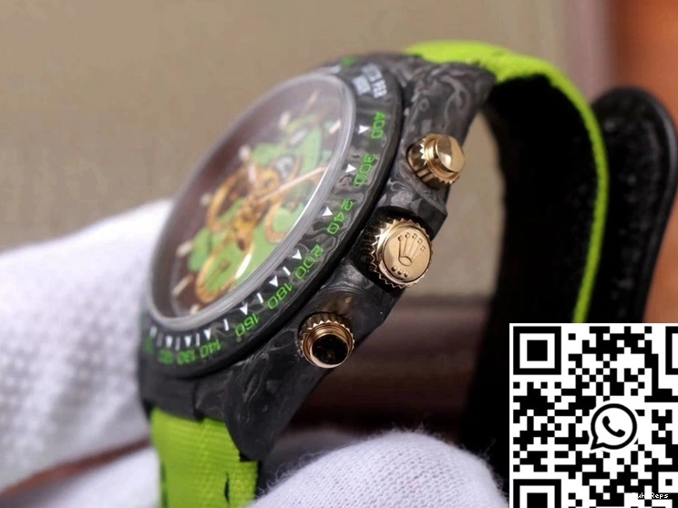 Dial Green Rolex Fiber Chronograph Cosmos Dragon Edition Daytona Exploded Carbon 0326